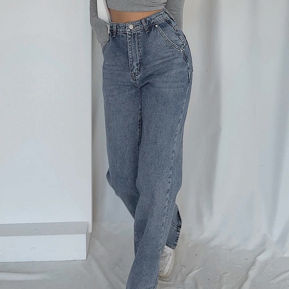 Commense Classis Straight leg jeans NEW Blue size S - Picture 2 of 3